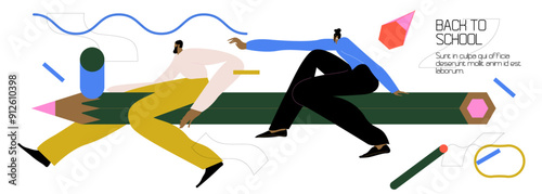 Vector illustration of graphic design and creativity. Creative concept for web banner, social media banner, business presentation, marketing material.