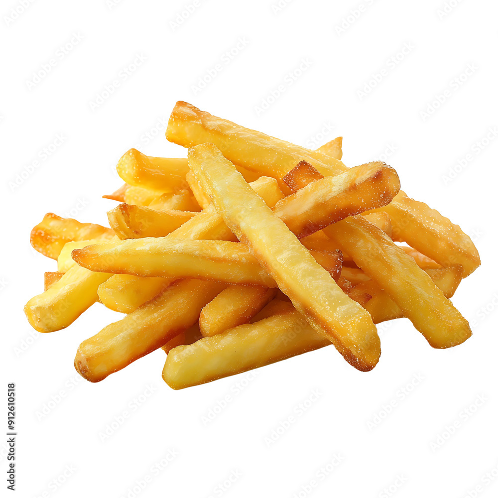 French fries isolated on transparent background French fries isolated on transparent background