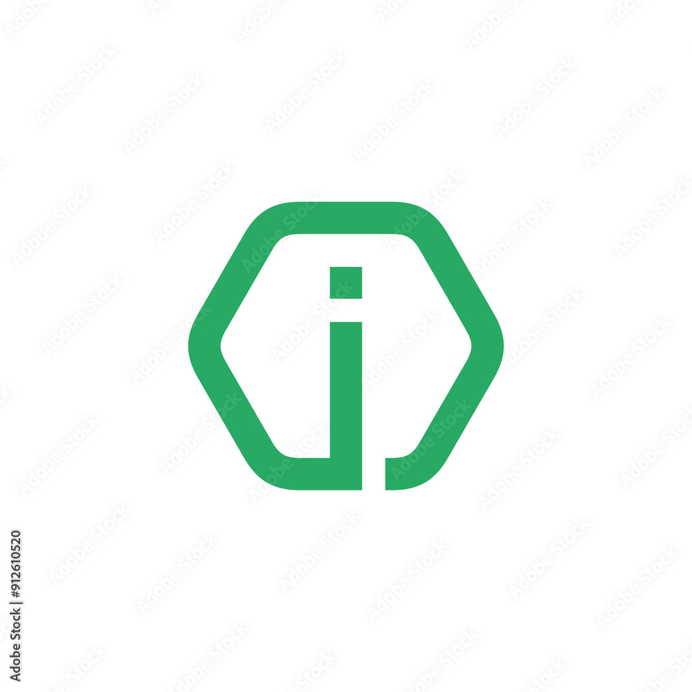 Hexagon Letter i Logo design vector template Hexagon Letter i Logo design vector template
