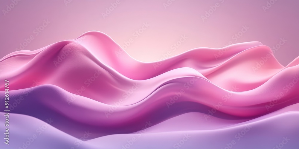Fototapeta premium Abstract pink and purple flowing wave background.
