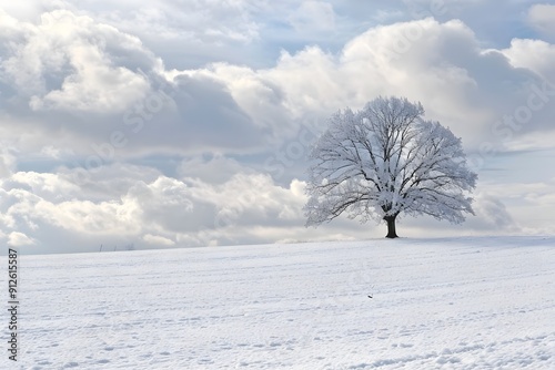 tree in snow