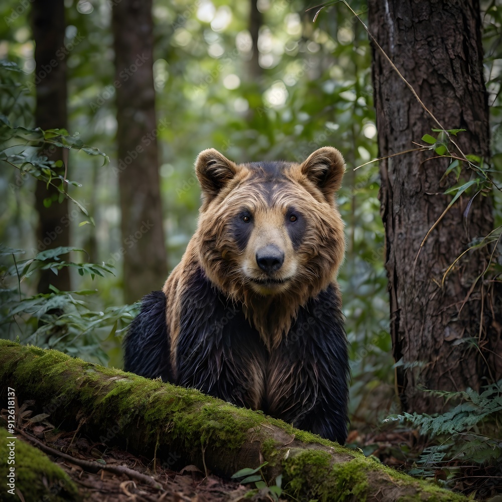 Obraz premium brown bear in the forest