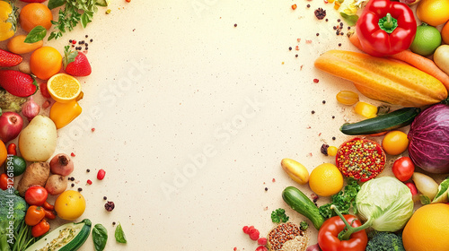 World Food Day Banner Frame with Copy Space