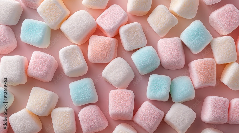 Light color marshmallow seamless pattern background Light color marshmallow seamless pattern background