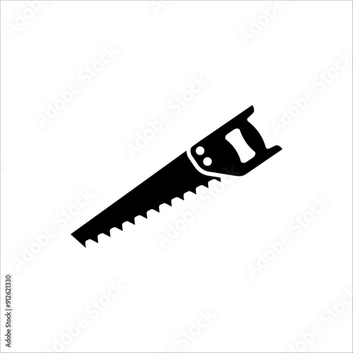Saw icon. Saw icon for web design, vector illustration isolated on white background.