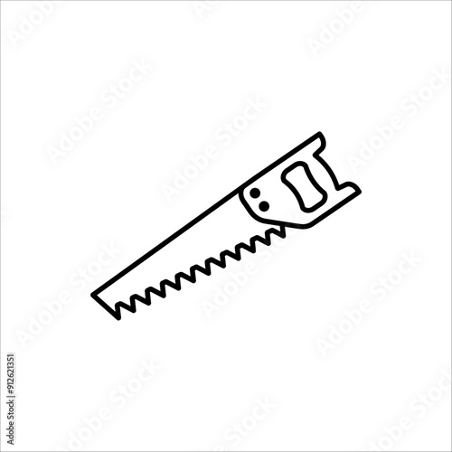 Saw icon. Saw icon for web design, vector illustration isolated on white background.