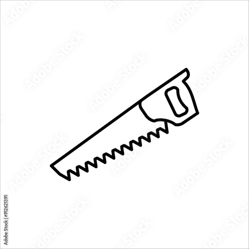 Saw icon. Saw icon for web design, vector illustration isolated on white background.