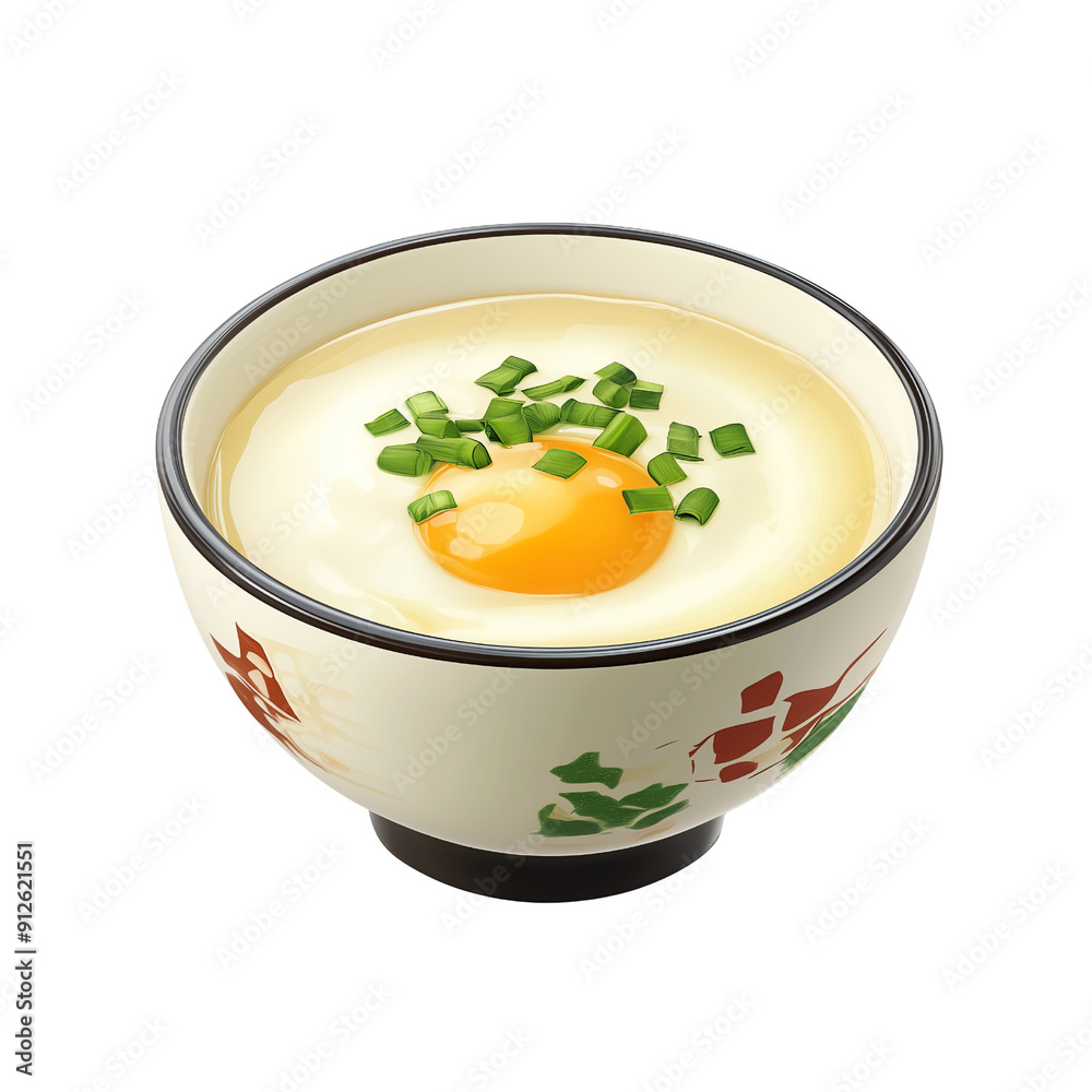 Silky Savory Egg Drop Soup, transparent background, white background Silky Savory Egg Drop Soup, transparent background, white background