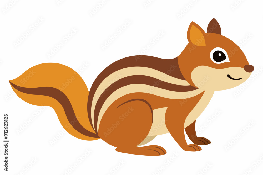 Obraz premium Chipmunk art vector illustration