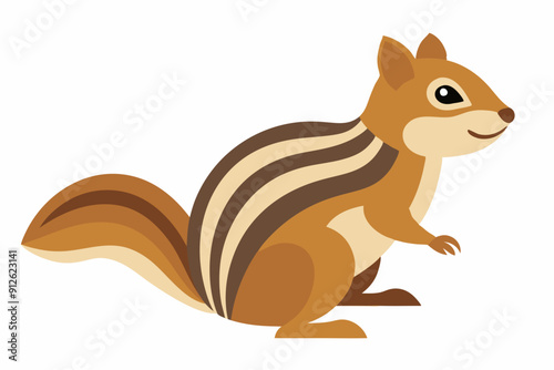 Chipmunk art vector illustration