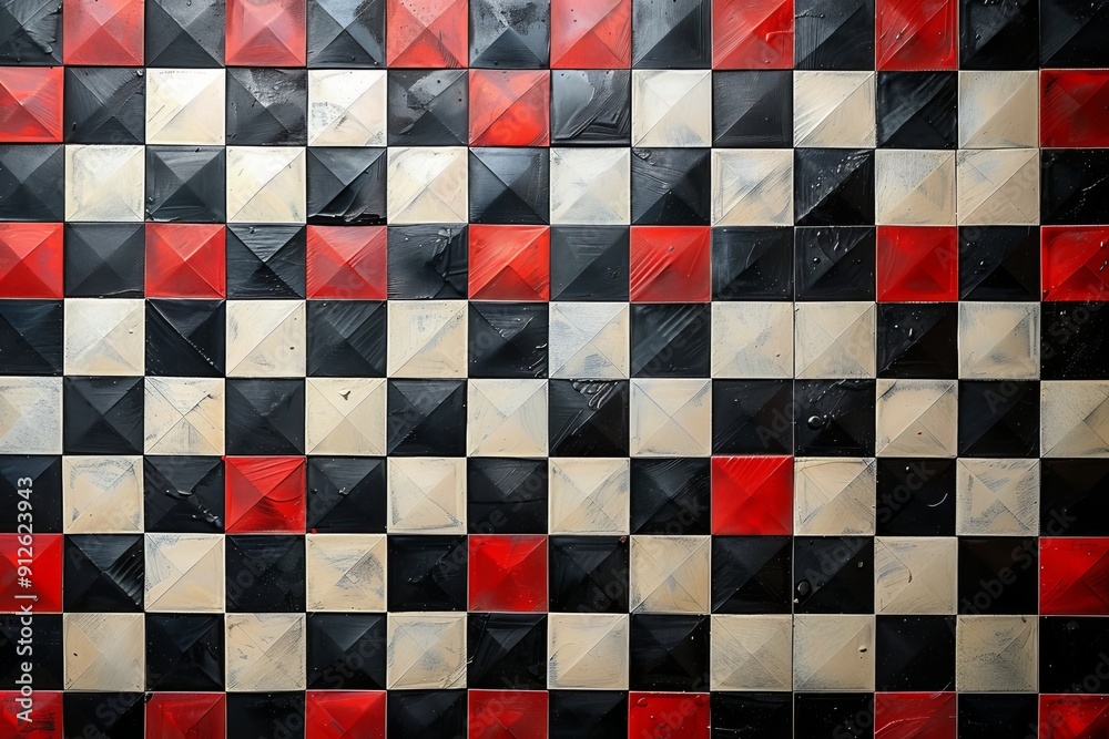 Fototapeta premium Creative Checkerboard Patterns for Unique Appeal