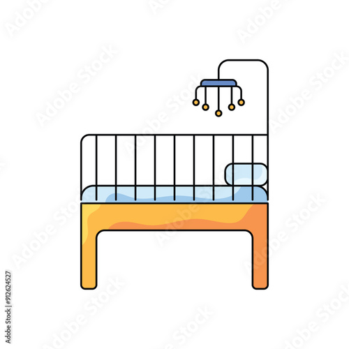 Bassinet vector icon