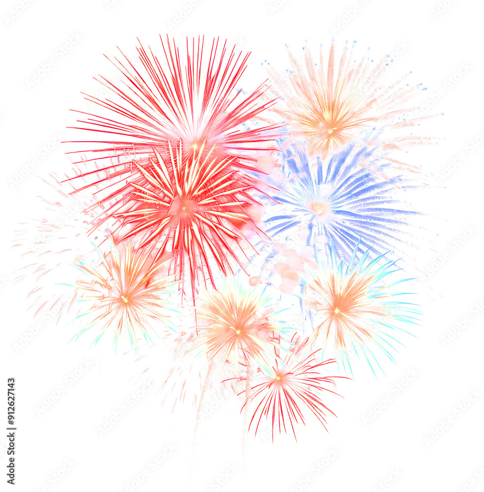 Obraz premium Colorful fireworks