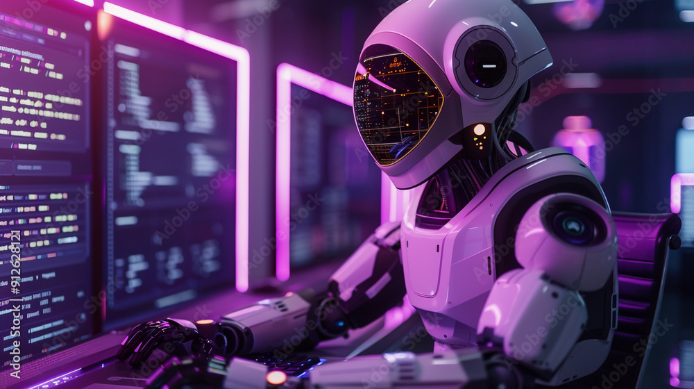 AI virtual assistant managing daily tasks, advanced personal assistant technology, efficient organization