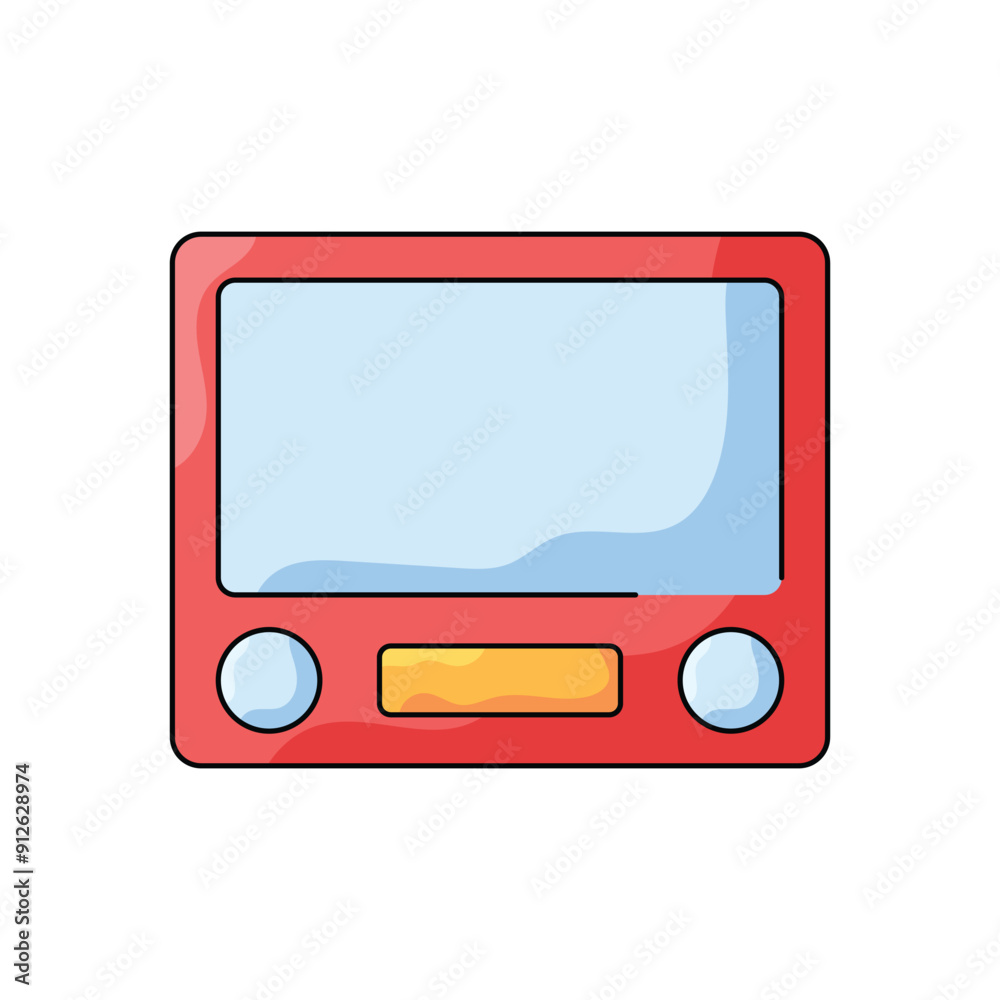 Telesketch vector icon Telesketch vector icon