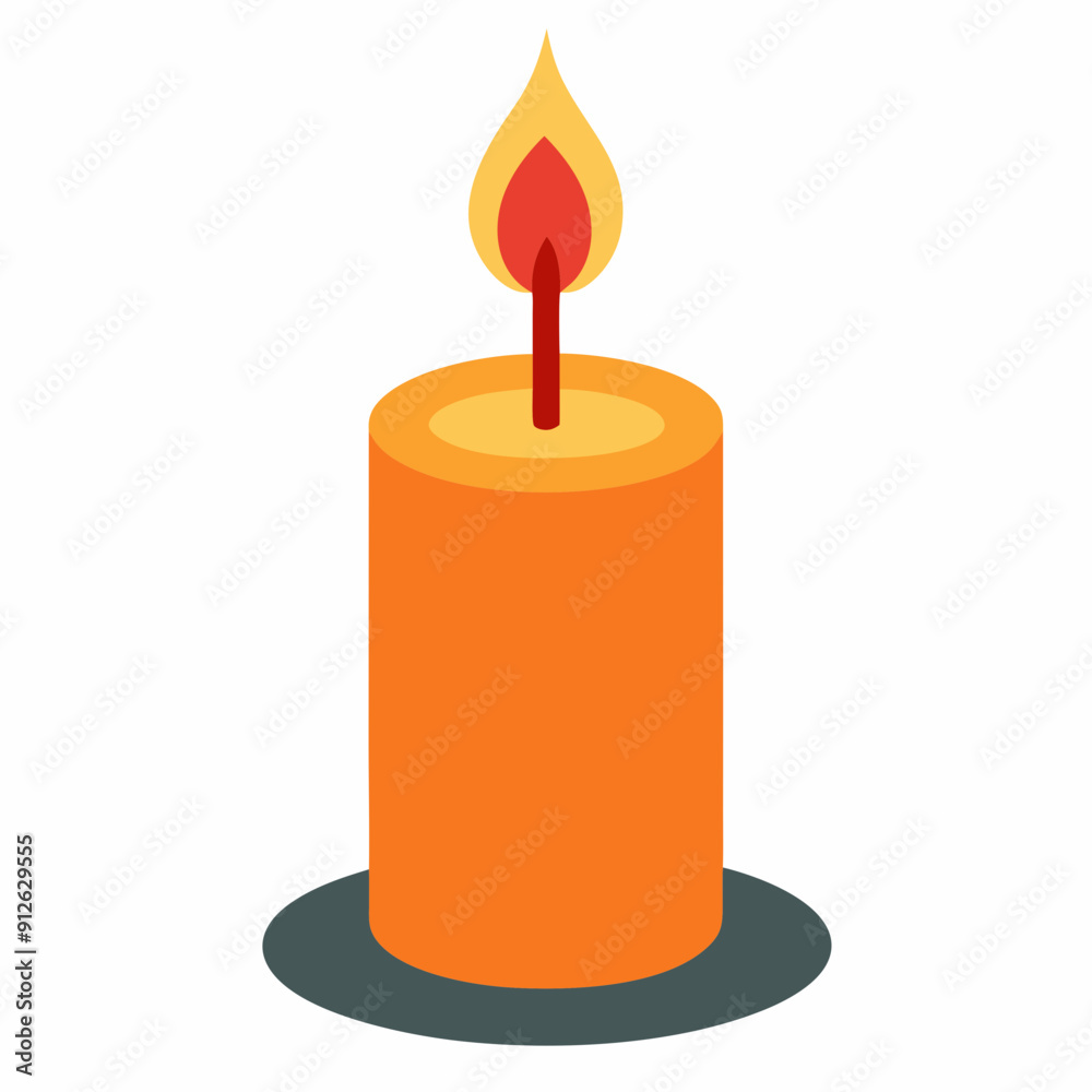 Candle art vector illustration Candle art vector illustration