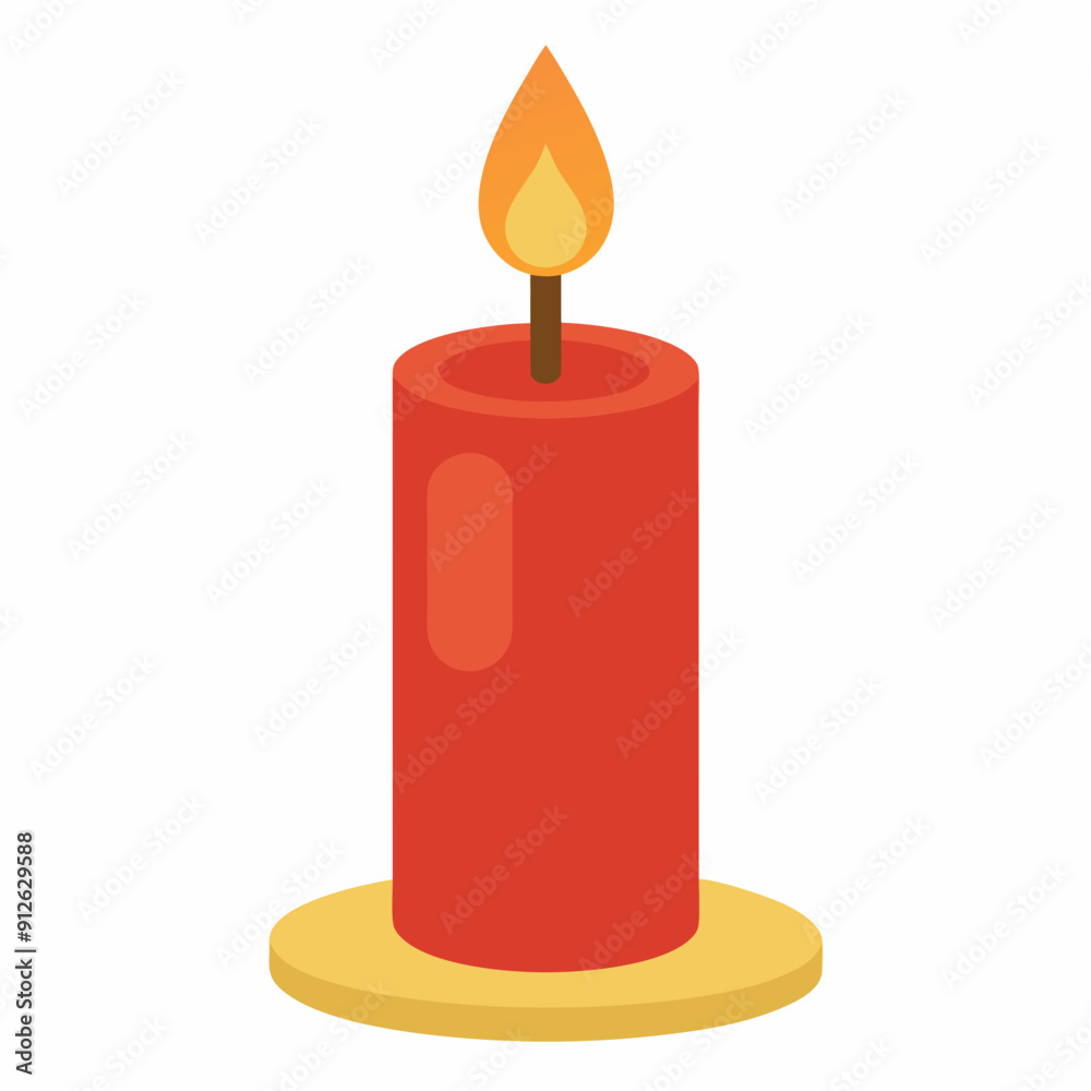 Candle art vector illustration Candle art vector illustration