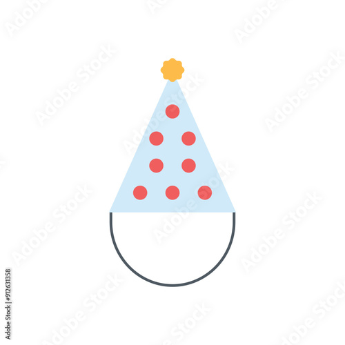 Party hat vector icon