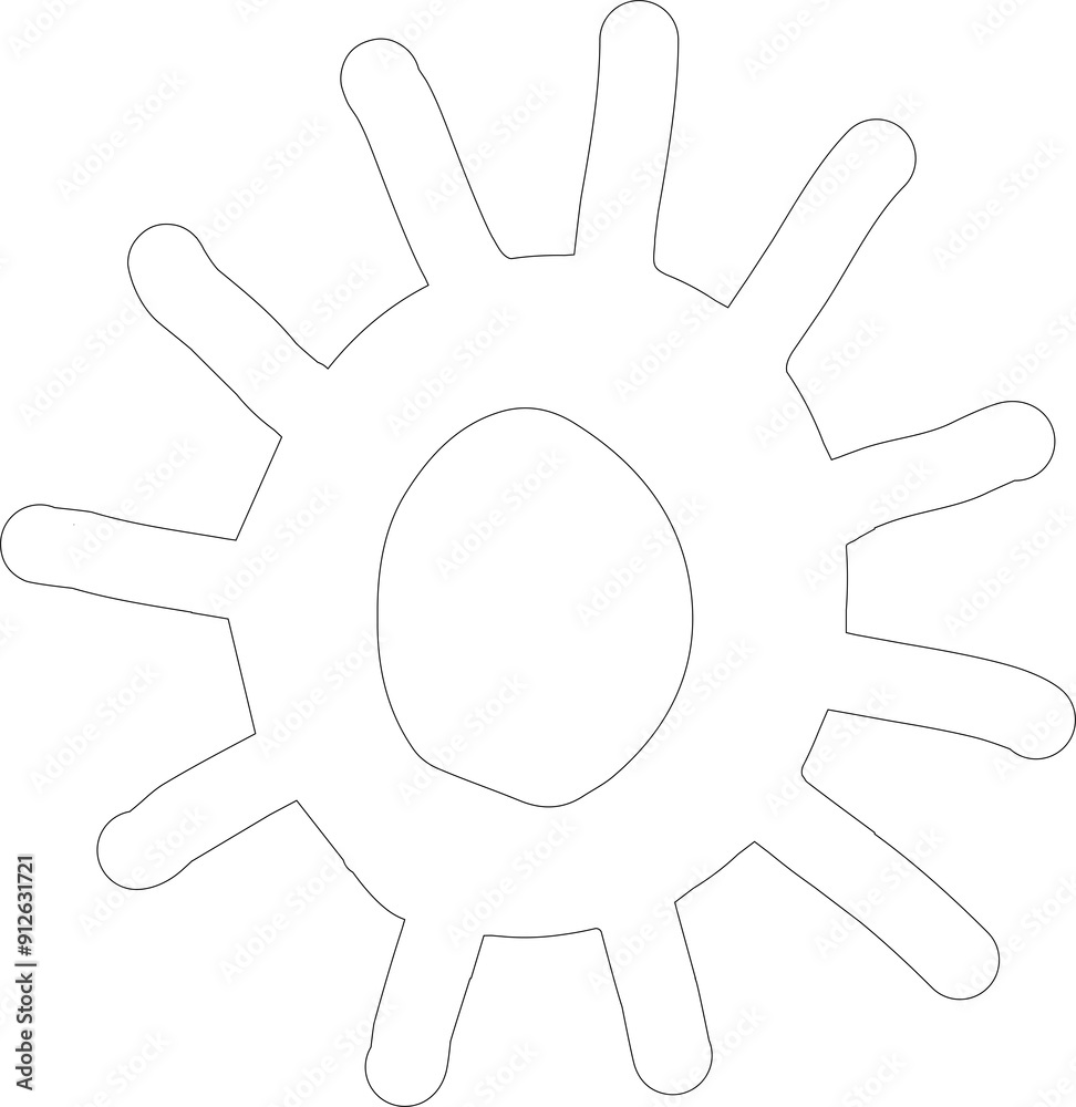 Hand drawn summer sun doodle icon, sunshine Hand drawn summer sun doodle icon, sunshine