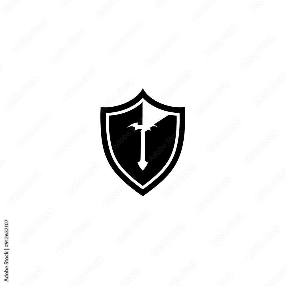 Shield Icon Minimal, Simple Logo Shield Shield Icon Minimal, Simple Logo Shield