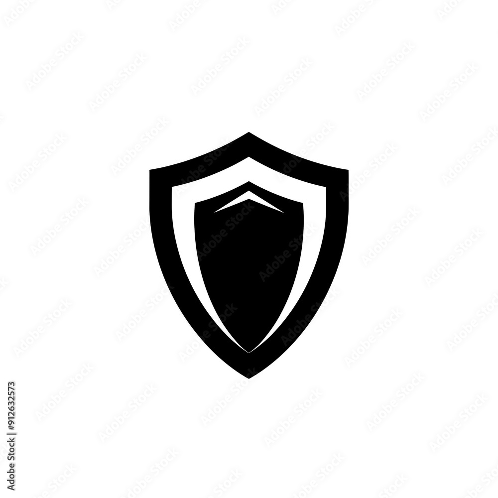 Shield Icon Minimal, Simple Logo Shield Shield Icon Minimal, Simple Logo Shield