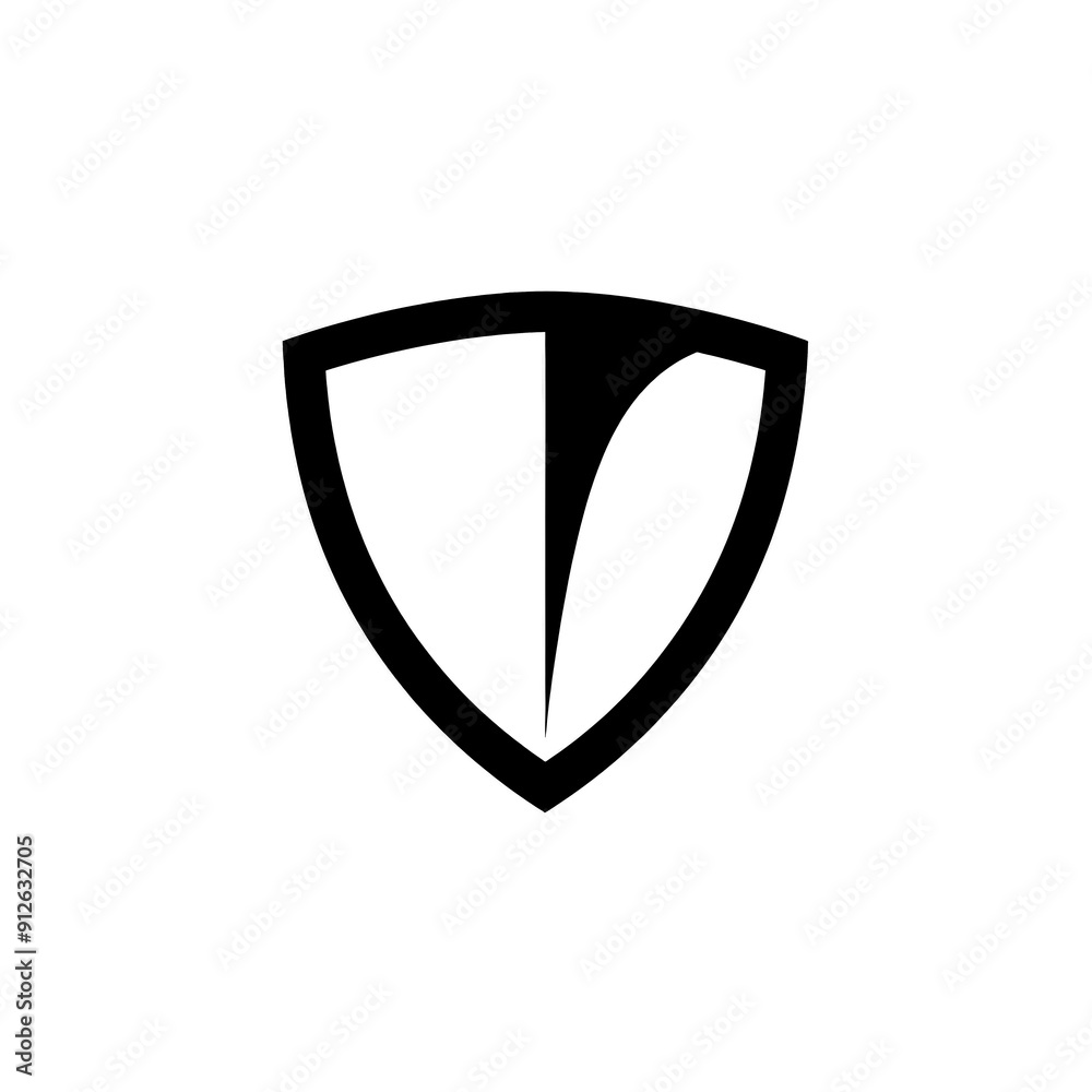 Shield Icon Minimal, Simple Logo Shield Shield Icon Minimal, Simple Logo Shield