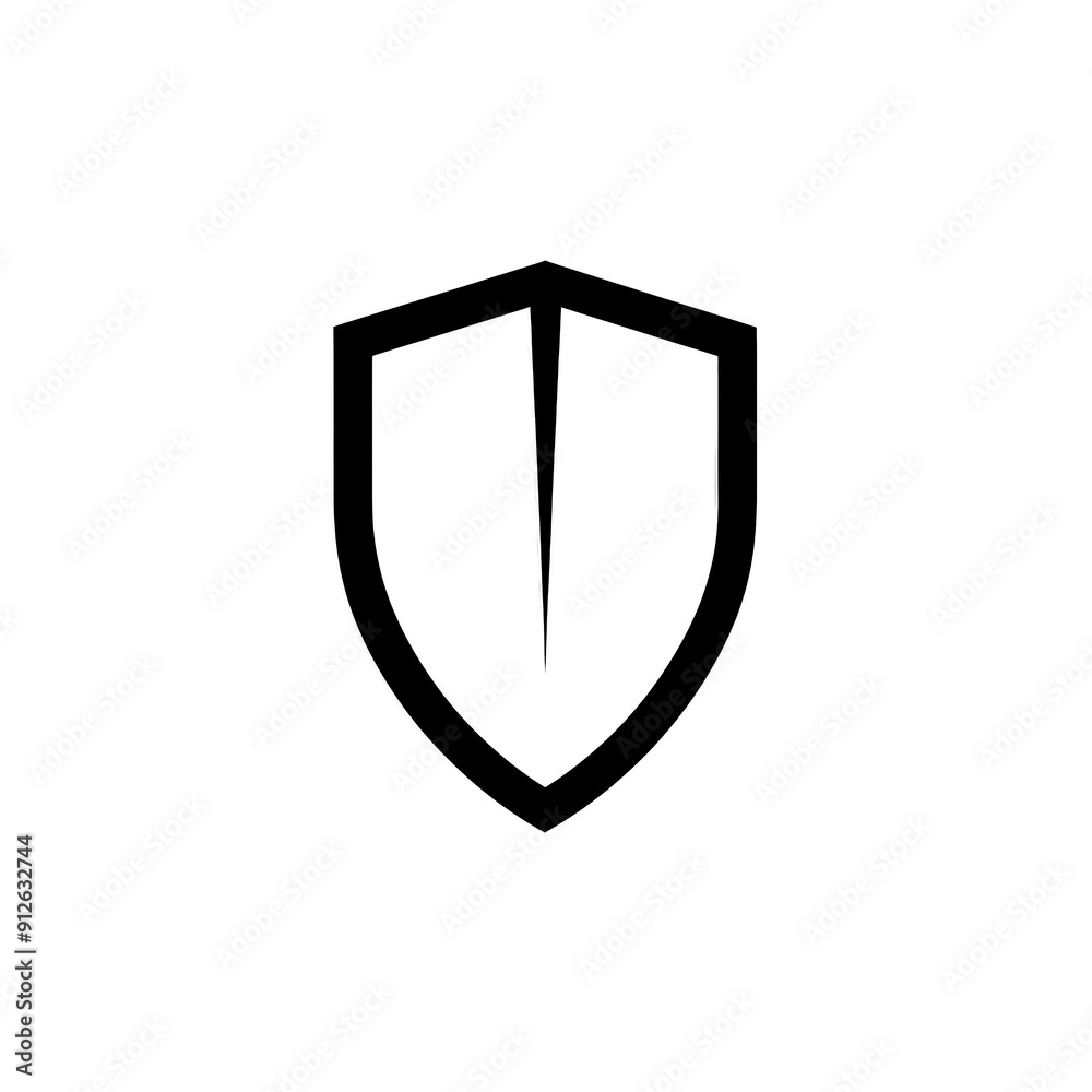 Shield Icon Minimal, Simple Logo Shield Shield Icon Minimal, Simple Logo Shield