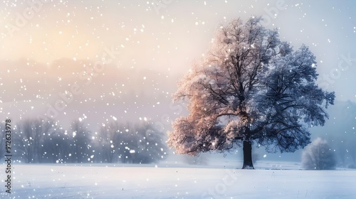 snow covered trees