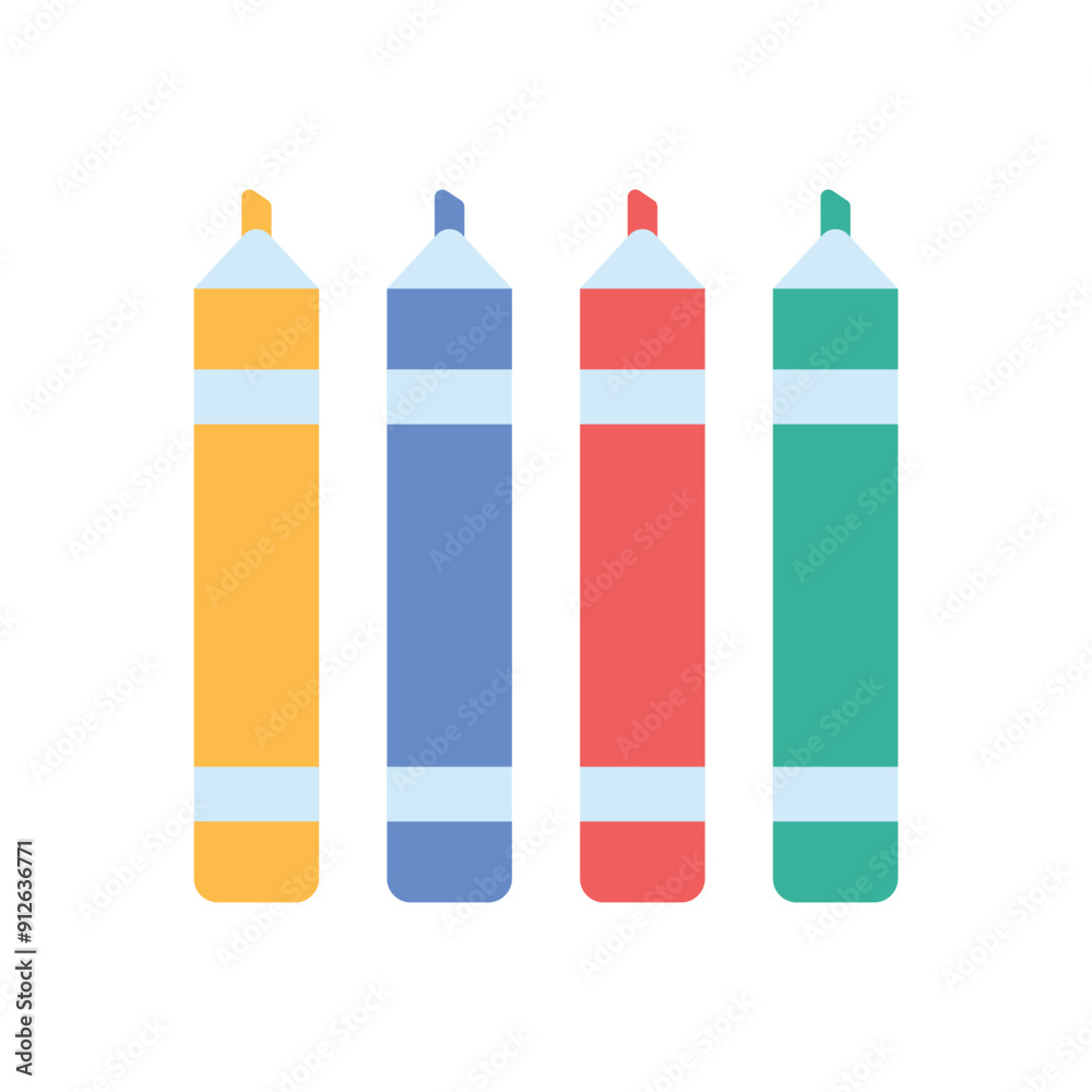 Crayon vector icon Crayon vector icon