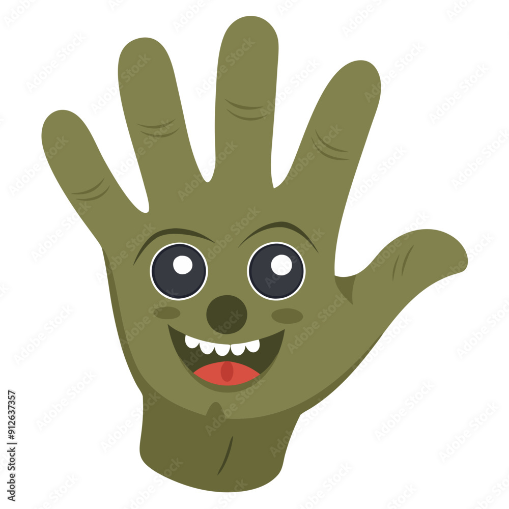 Kawaii Vector Illustration of Zombie Hand for Autumn and Halloween. Cute Design in Green, Pink, and Orange Colors on Transparent Background. Playful and Whimsical Halloween Theme with Spooky Element. Kawaii Vector Illustration of Zombie Hand for Autumn and Halloween. Cute Design in Green, Pink, and Orange Colors on Transparent Background. Playful and Whimsical Halloween Theme with Spooky Element.