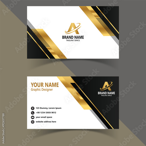 New Corporate Abstract Business Card Design