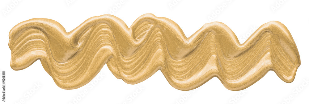 Shiny light brown brush stroke isolated on transparent background. Shiny light brown brush stroke isolated on transparent background.
