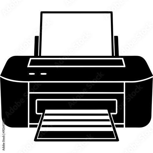 A Printer art vector illustration