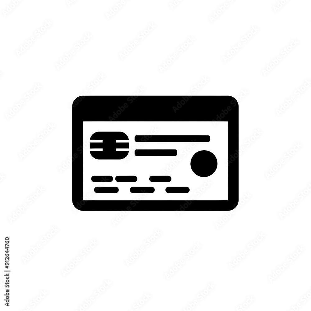 Credit Card Icon, Minimal Simple Logo Credit Card Icon, Minimal Simple Logo
