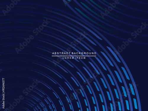 Futuristic blue background digital technology, gradient circular pattern, cyber nano information, abstract communication, future technology data innovation, internet network speed connection.