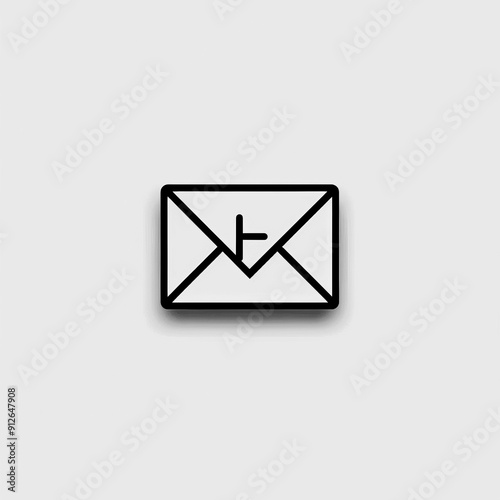 Envelope Icon, Minimal Simple Logo