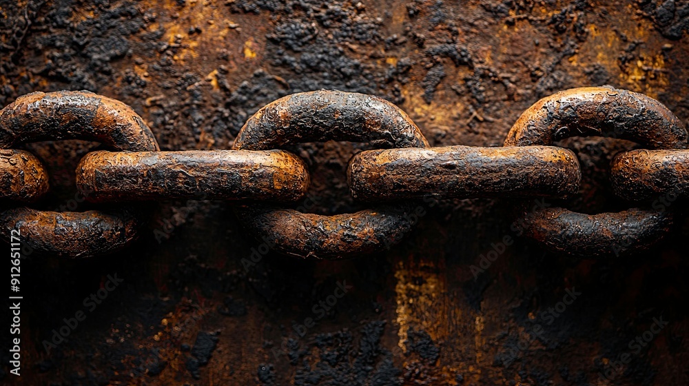 rusty metal chain An evocative background for International Day of Slave rusty metal chain An evocative background for International Day of Slave