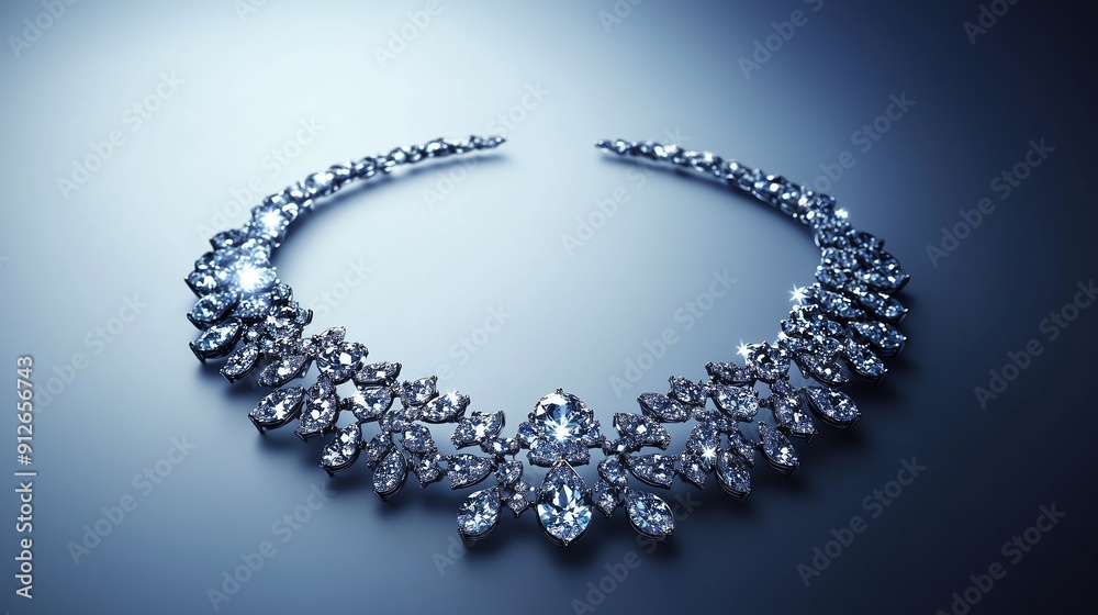 Dazzling Diamond Necklace with Flawless Gemstones Dazzling Diamond Necklace with Flawless Gemstones