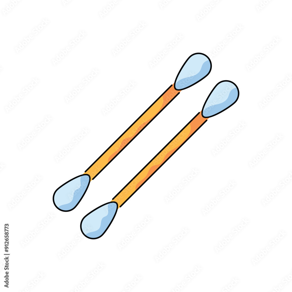 Cotton swab vector icon Cotton swab vector icon