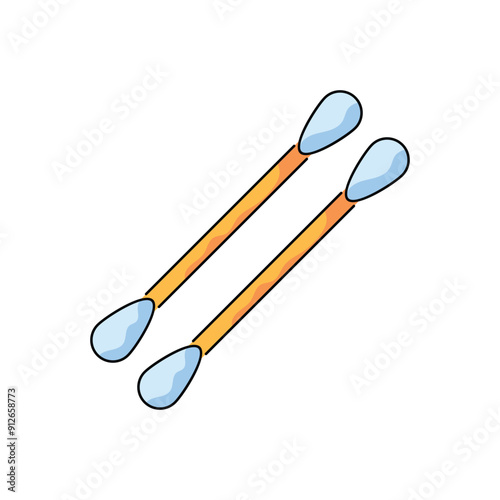 Cotton swab vector icon