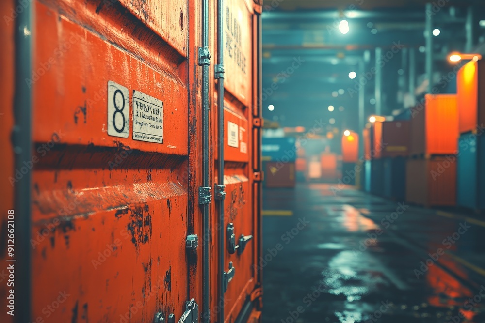 Fototapeta premium High-Tech Close-Up: Inspecting Microchip on Silicon Wafer with Detailed Circuit Design in Cleanroom