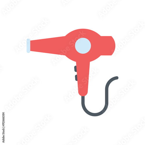 Hair dryer vector icon