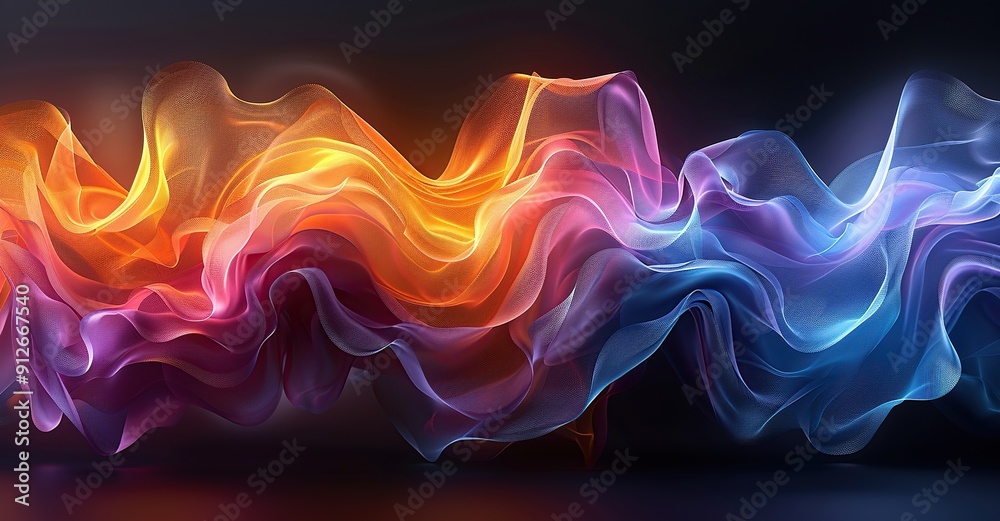 Abstract background with colorful liquid shapes, dark gradient color background. Created with Generative AI Abstract background with colorful liquid shapes, dark gradient color background. Created with Generative AI