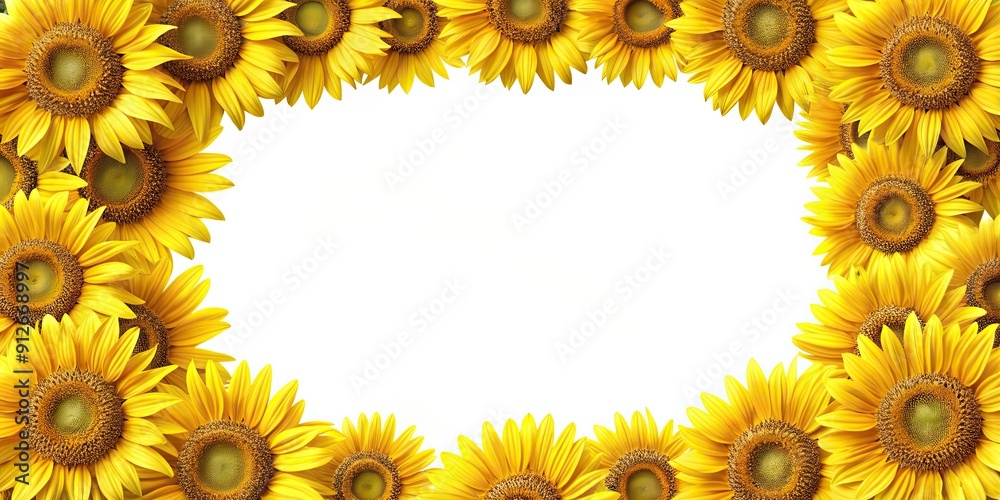 Sunflower frame with space for text or photo, sunflower, frame, yellow, nature, floral, background, design, decoration Sunflower frame with space for text or photo, sunflower, frame, yellow, nature, floral, background, design, decoration