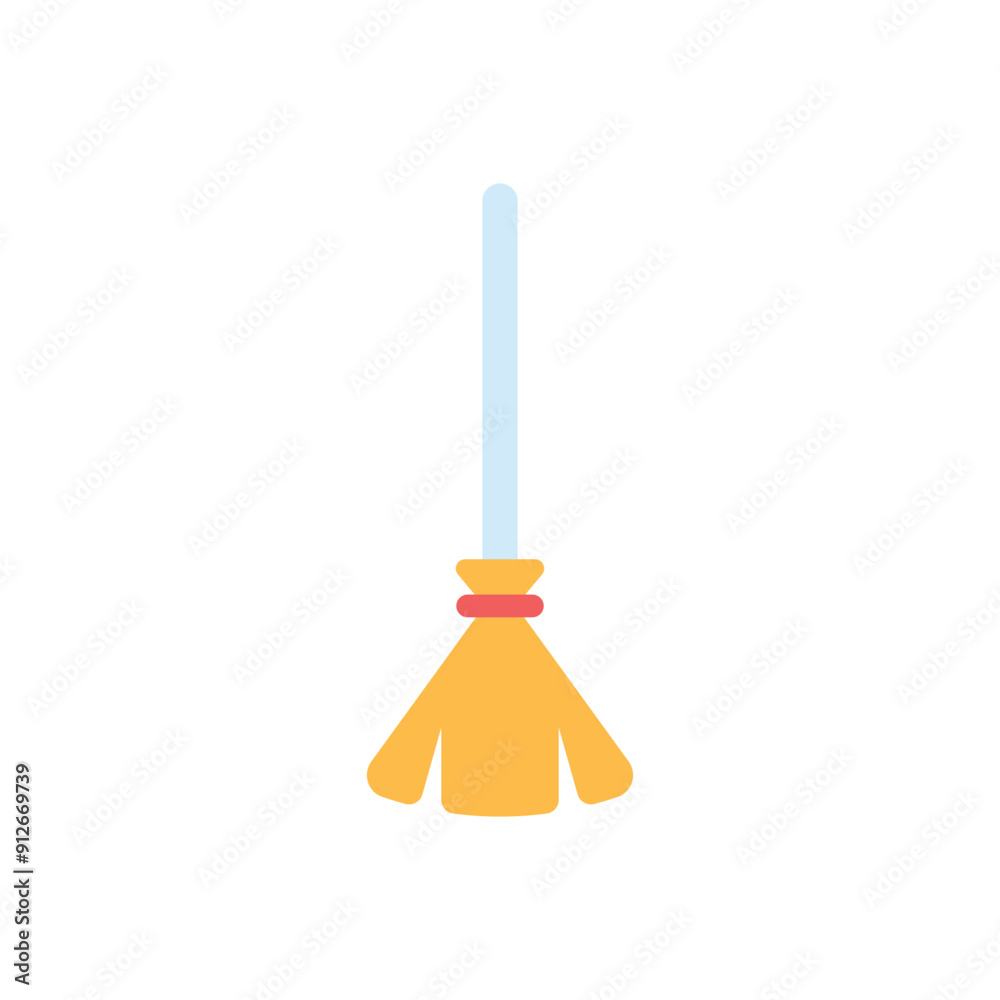 Broom vector icon Broom vector icon