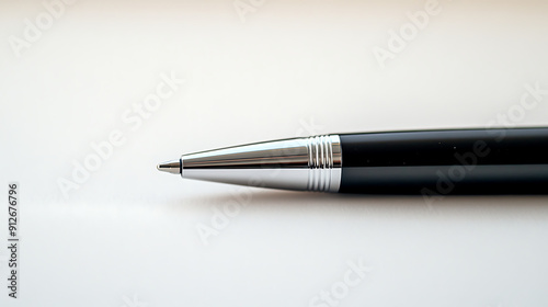 Single Pen on Minimalist Desk