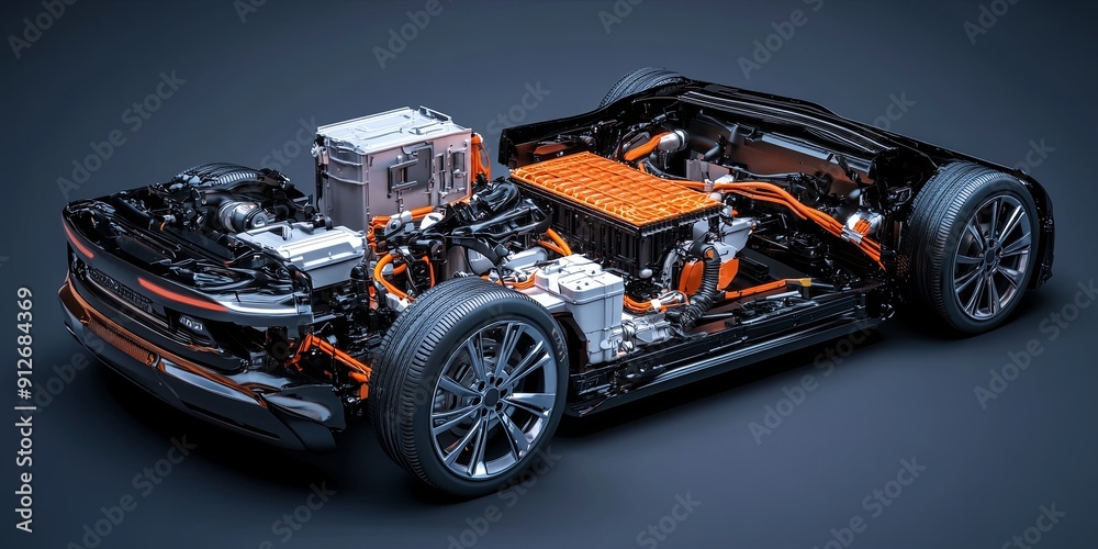 Electric Car Engine Exposed.