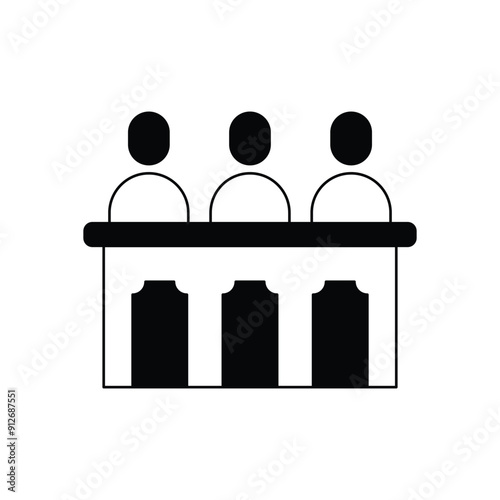 Jury vector icon