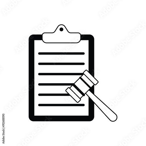 Verdict vector icon