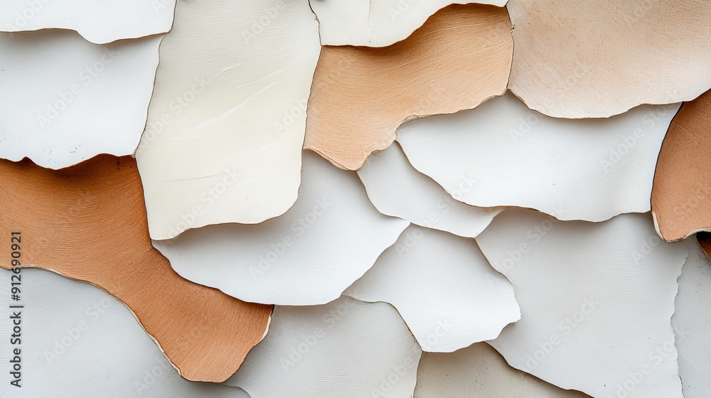 Smooth and wavy bark of a sycamore tree, with patches of white, brown, and green Smooth and wavy bark of a sycamore tree, with patches of white, brown, and green